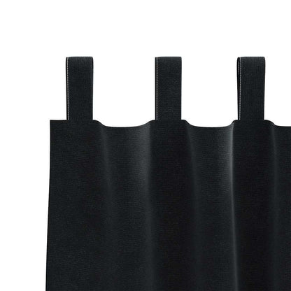 Blackout Curtains 2 pcs Black 140 x 245 cm Velvet