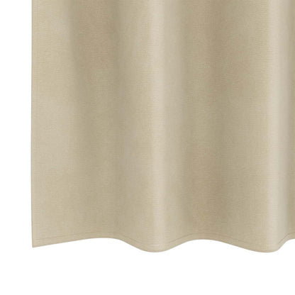 Blackout Curtains 2 pcs Cream 140 x 140 cm Velvet
