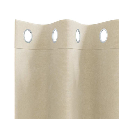 Blackout Curtains 2 pcs Cream 140 x 225 cm Velvet