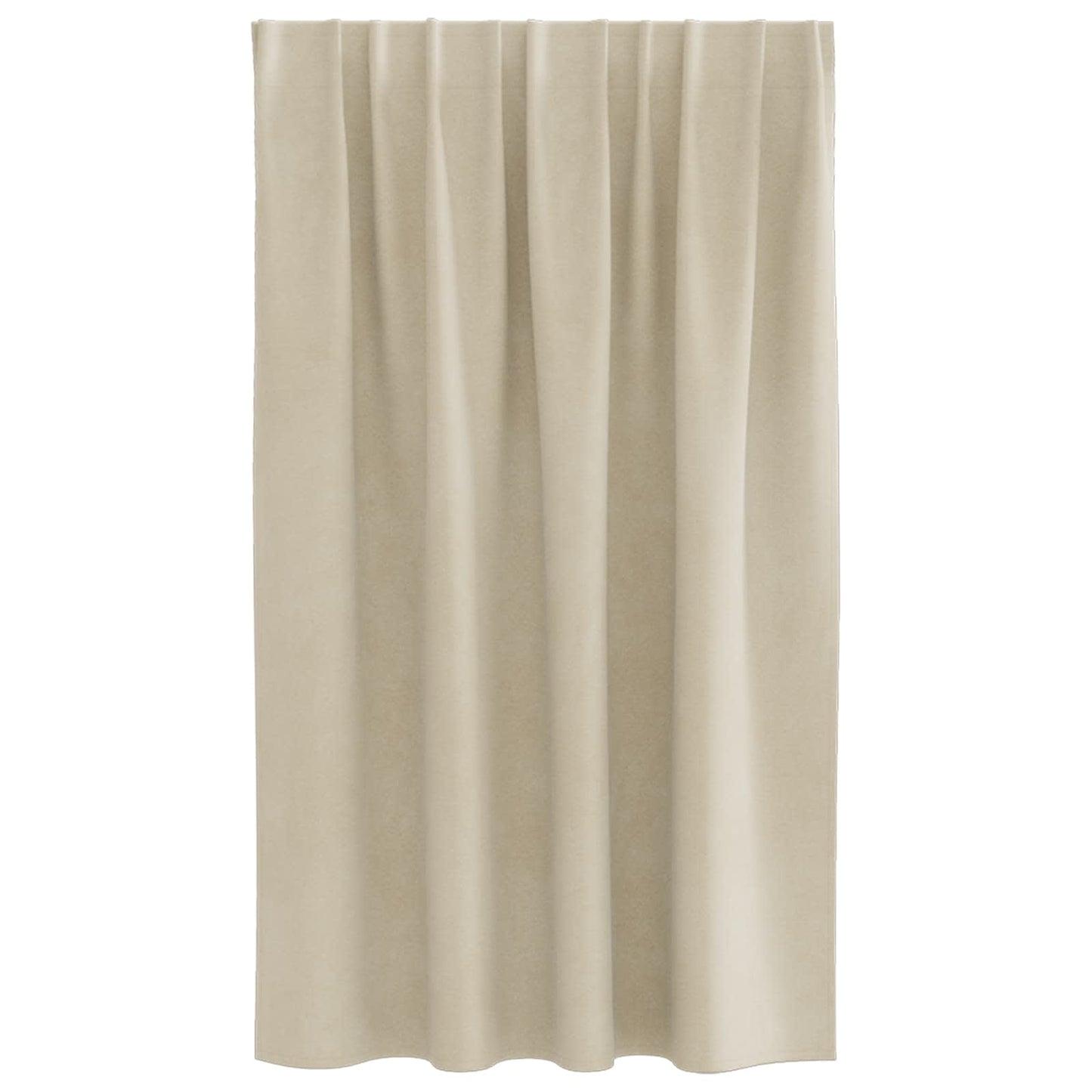 Blackout Curtains 2 pcs Cream 140 x 140 cm Velvet