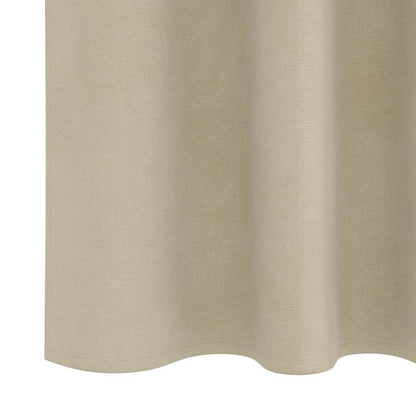 Blackout Curtains 2 pcs Cream 140 x 245 cm Velvet