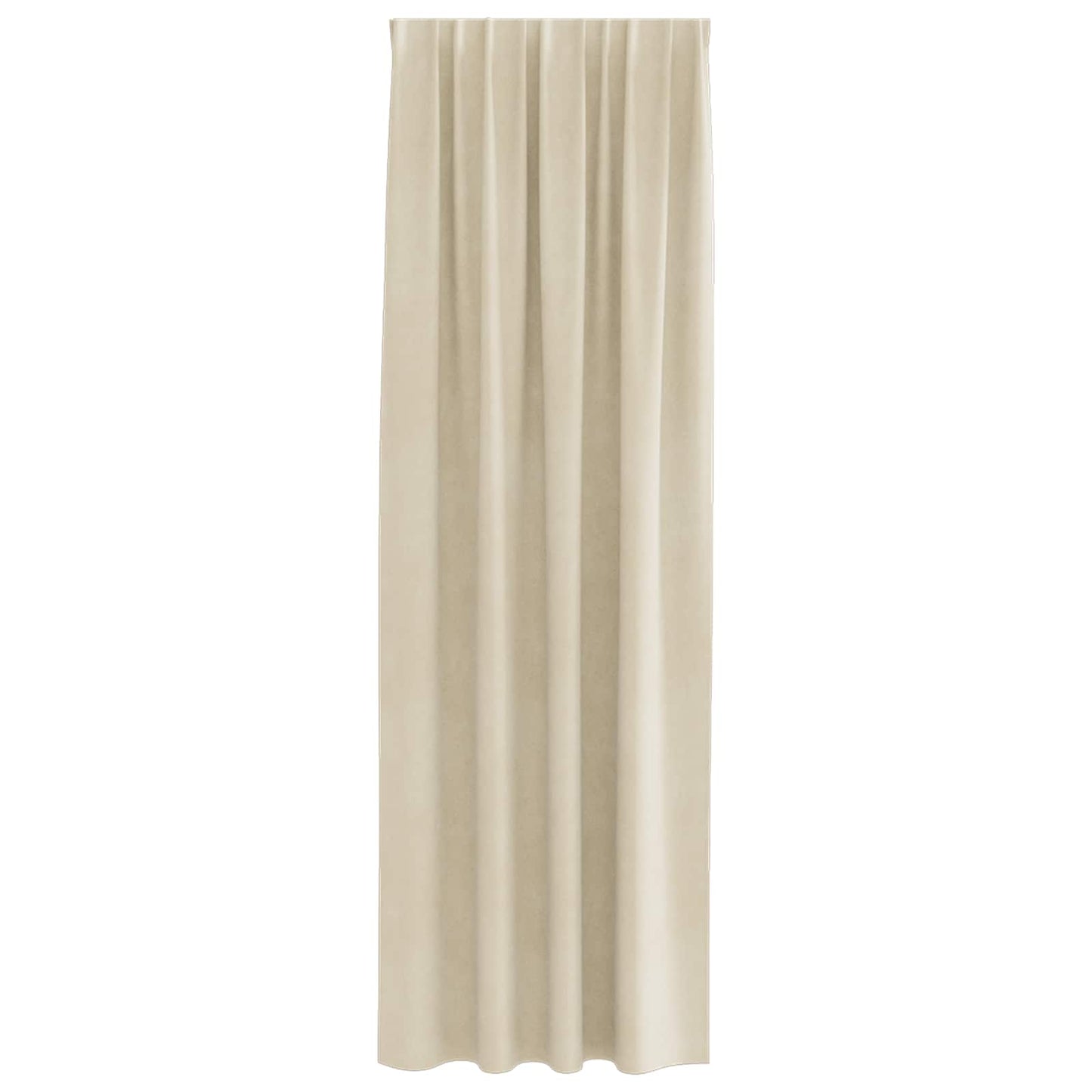 Blackout Curtains 2 pcs Cream 140 x 260 cm Velvet