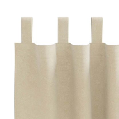 Blackout Curtains 2 pcs Cream 140 x 225 cm Velvet