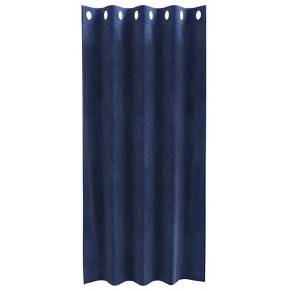 Blackout Curtains 2 pcs Dark Blue 140 x 175 cm Velvet