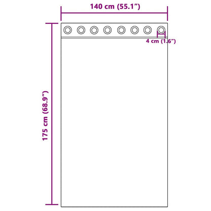 Blackout Curtains 2 pcs Dark Blue 140 x 175 cm Velvet