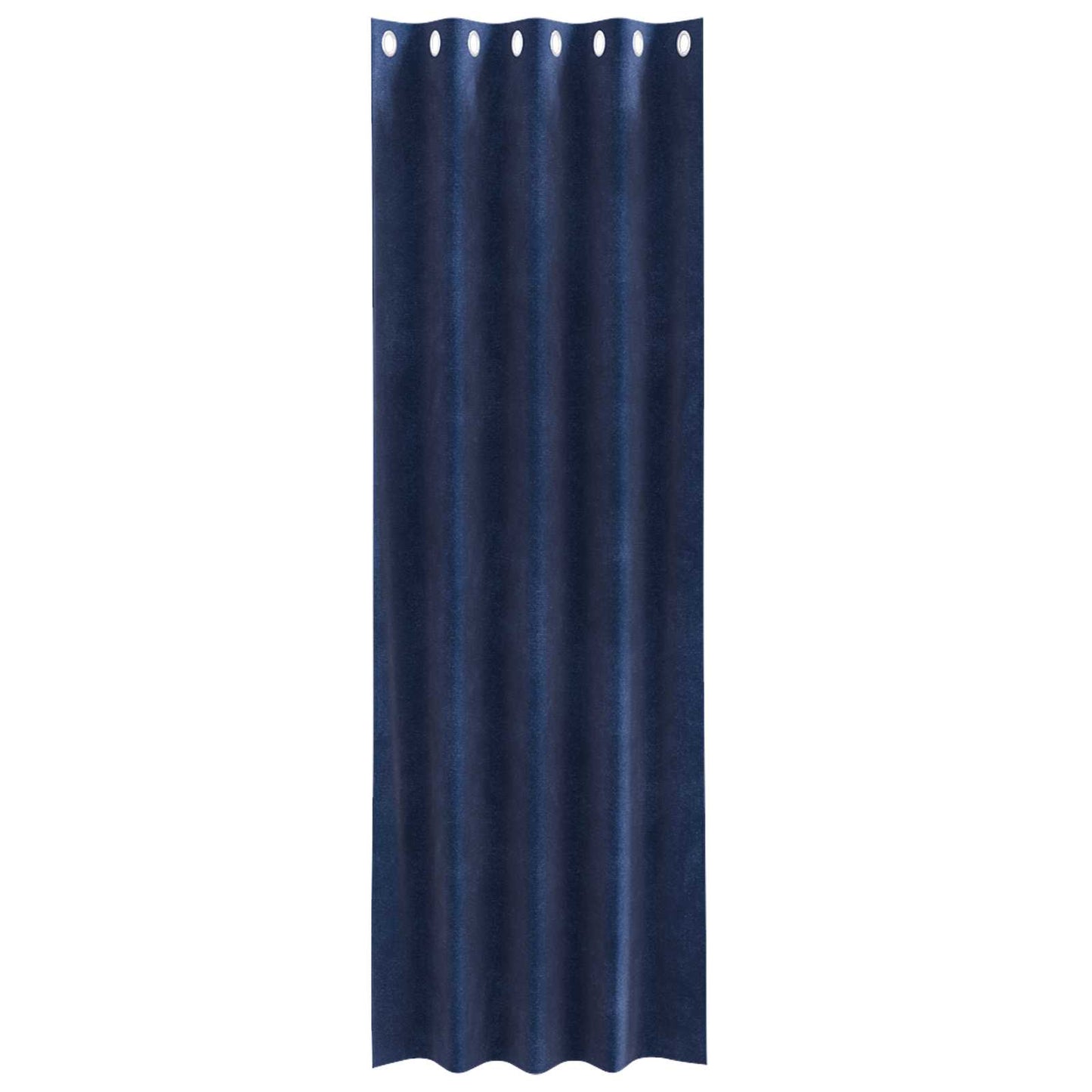 Blackout Curtains 2 pcs Dark Blue 140 x 225 cm Velvet
