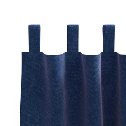 Blackout Curtains 2 pcs Dark Blue 140 x 260 cm Velvet