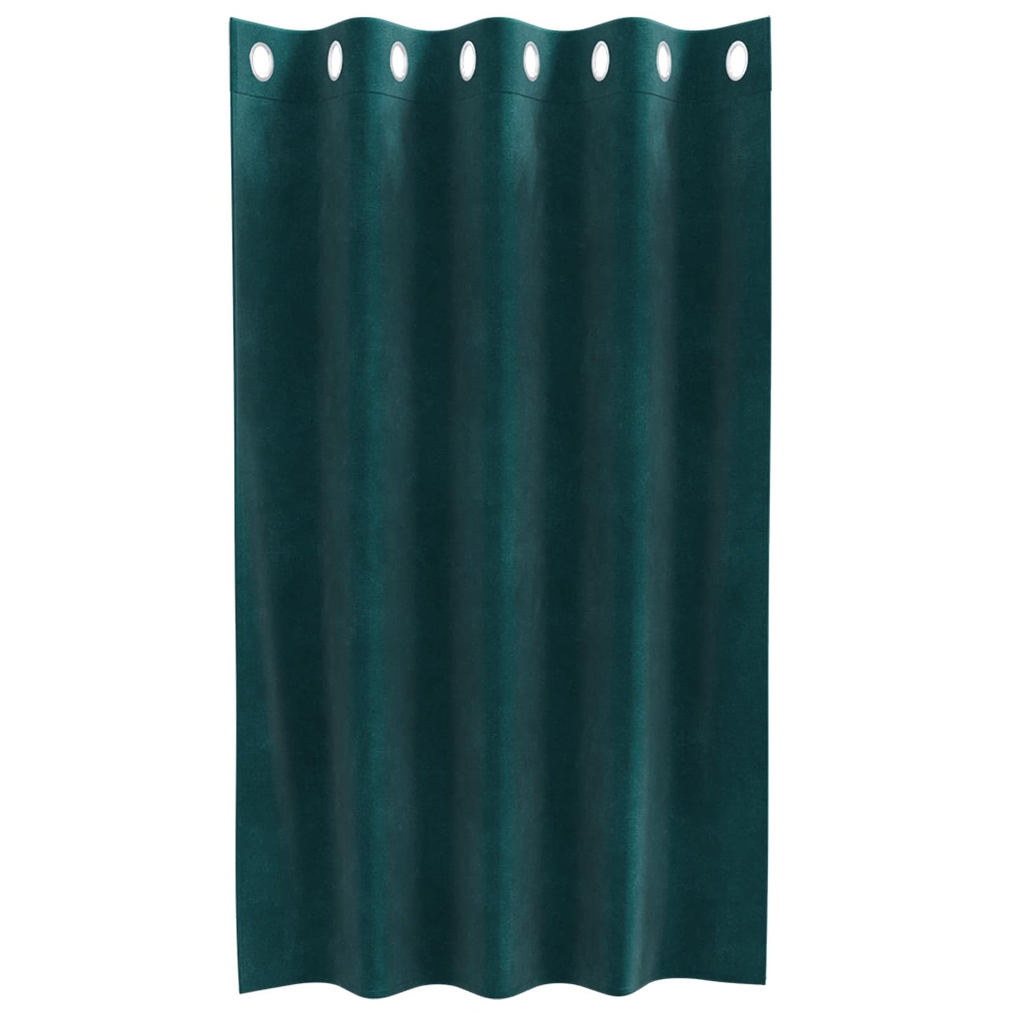 Blackout Curtains 2 pcs Dark Green 140 x 140 cm Velvet