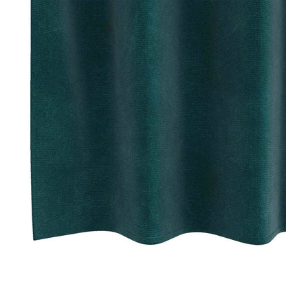 Blackout Curtains 2 pcs Dark Green 140 x 175 cm Velvet