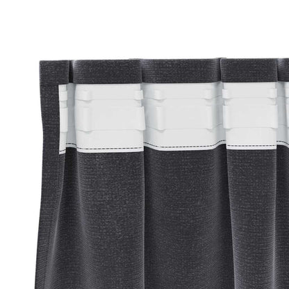 Blackout Curtains 2 pcs Dark Grey 140 x 245 cm Velvet