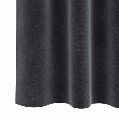 Blackout Curtains 2 pcs Dark Grey 140 x 245 cm Velvet