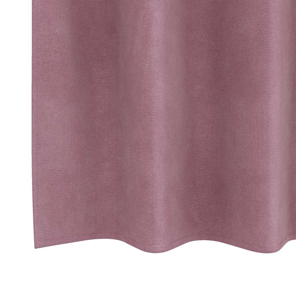 Blackout Curtains 2 pcs Dark Pink 140 x 140 cm Velvet