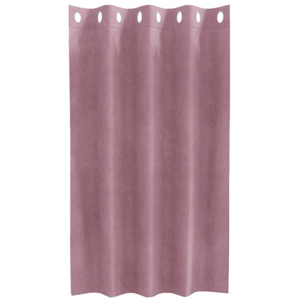 Blackout Curtains 2 pcs Dark Pink 140 x 140 cm Velvet