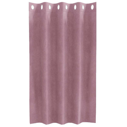 Blackout Curtains 2 pcs Dark Pink 140 x 140 cm Velvet