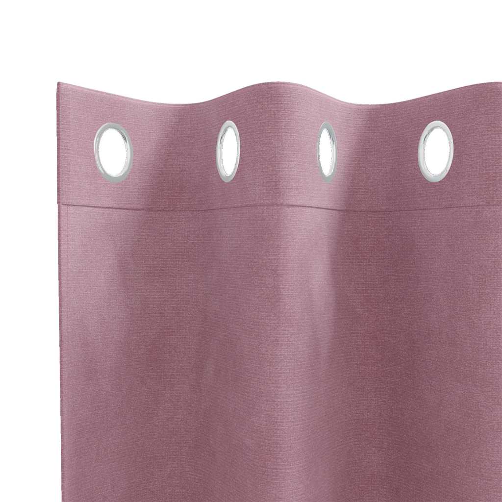 Blackout Curtains 2 pcs Dark Pink 140 x 175 cm Velvet