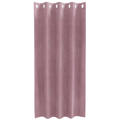 Blackout Curtains 2 pcs Dark Pink 140 x 175 cm Velvet
