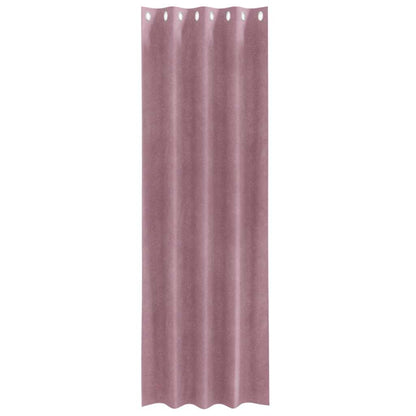 Blackout Curtains 2 pcs Dark Pink 140 x 225 cm Velvet