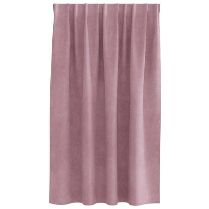 Blackout Curtains 2 pcs Dark Pink 140 x 140 cm Velvet