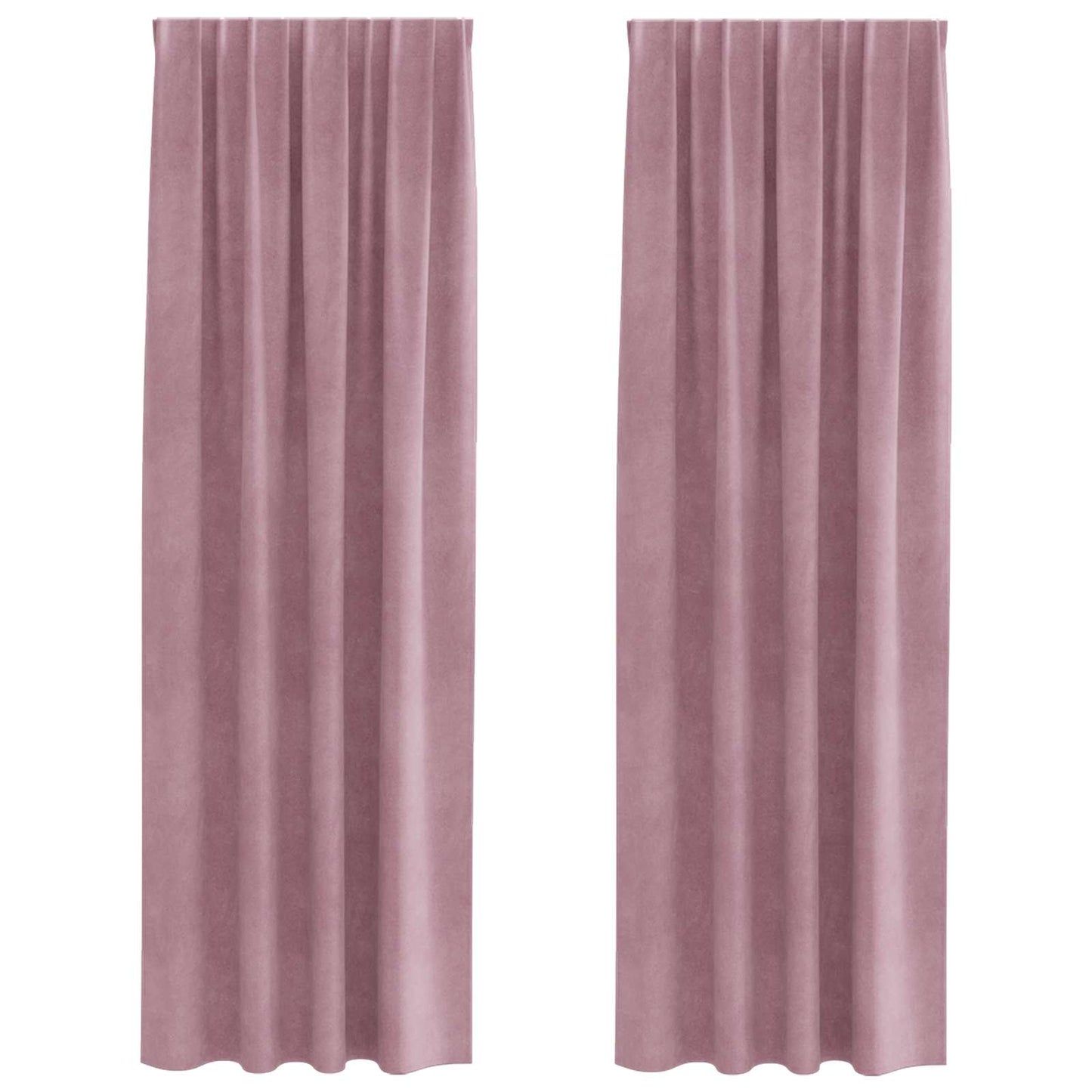 Blackout Curtains 2 pcs Dark Pink 140 x 245 cm Velvet