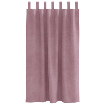 Blackout Curtains 2 pcs Dark Pink 140 x 175 cm Velvet