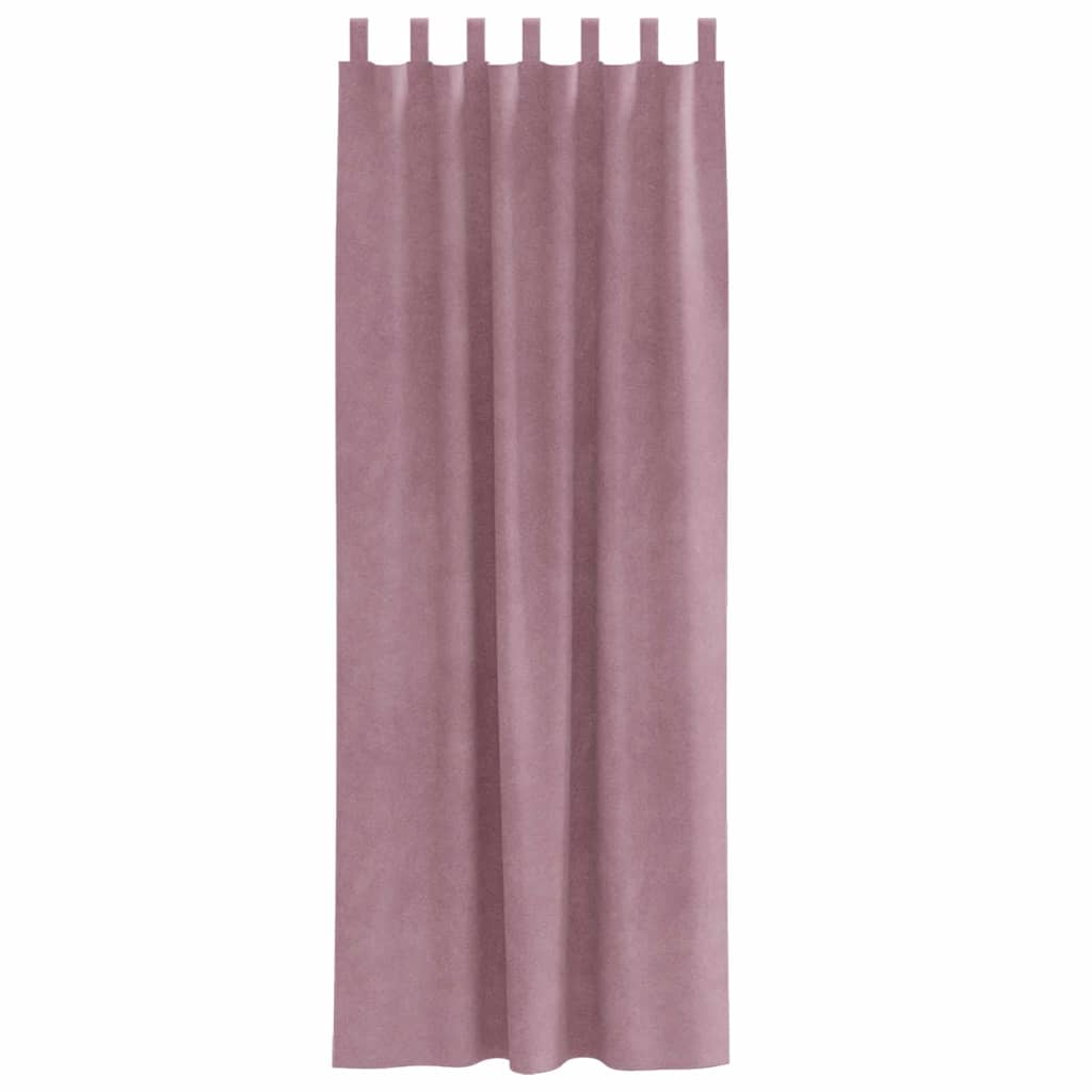Blackout Curtains 2 pcs Dark Pink 140 x 225 cm Velvet