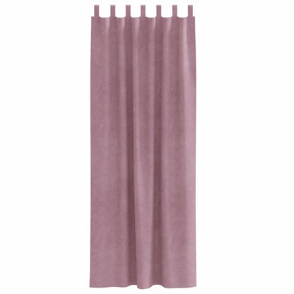 Blackout Curtains 2 pcs Dark Pink 140 x 225 cm Velvet