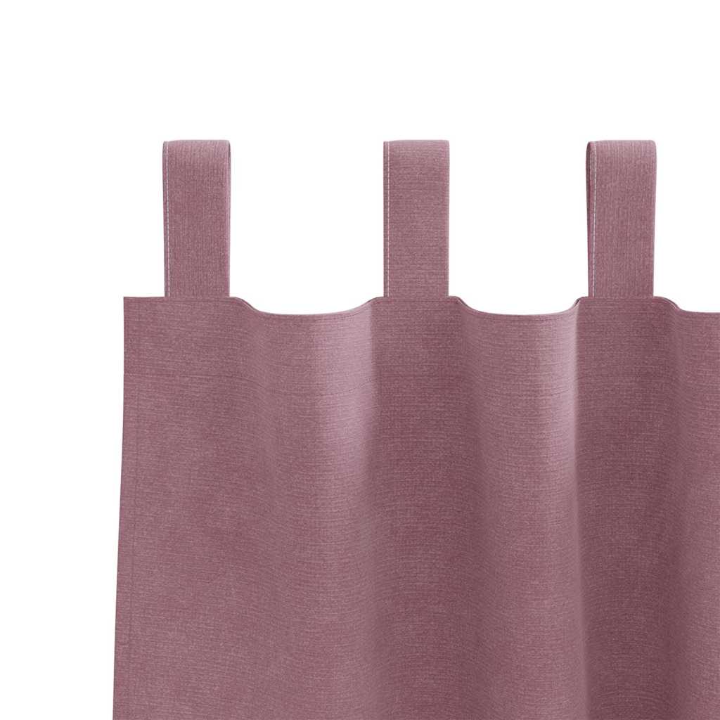 Blackout Curtains 2 pcs Dark Pink 140 x 245 cm Velvet