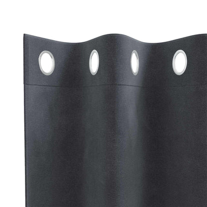Blackout Curtains 2 pcs Light Grey 140 x 225 cm Velvet