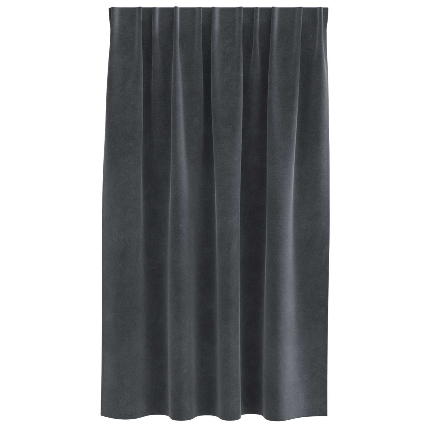 Blackout Curtains 2 pcs Light Grey 140 x 140 cm Velvet