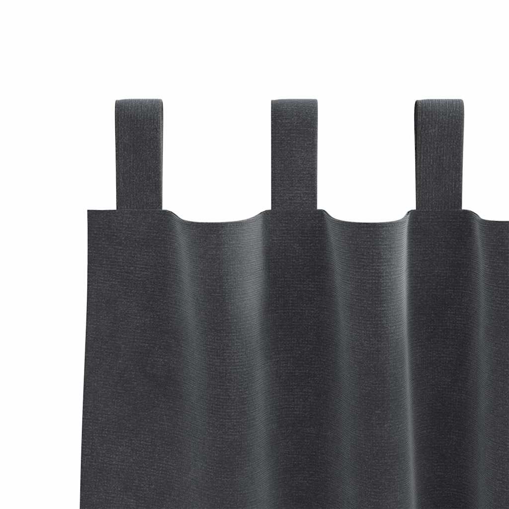 Blackout Curtains 2 pcs Light Grey 140 x 140 cm Velvet