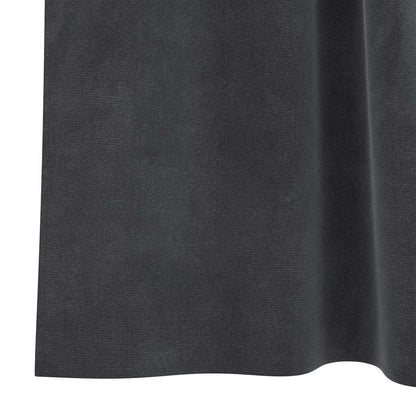 Blackout Curtains 2 pcs Light Grey 140 x 175 cm Velvet