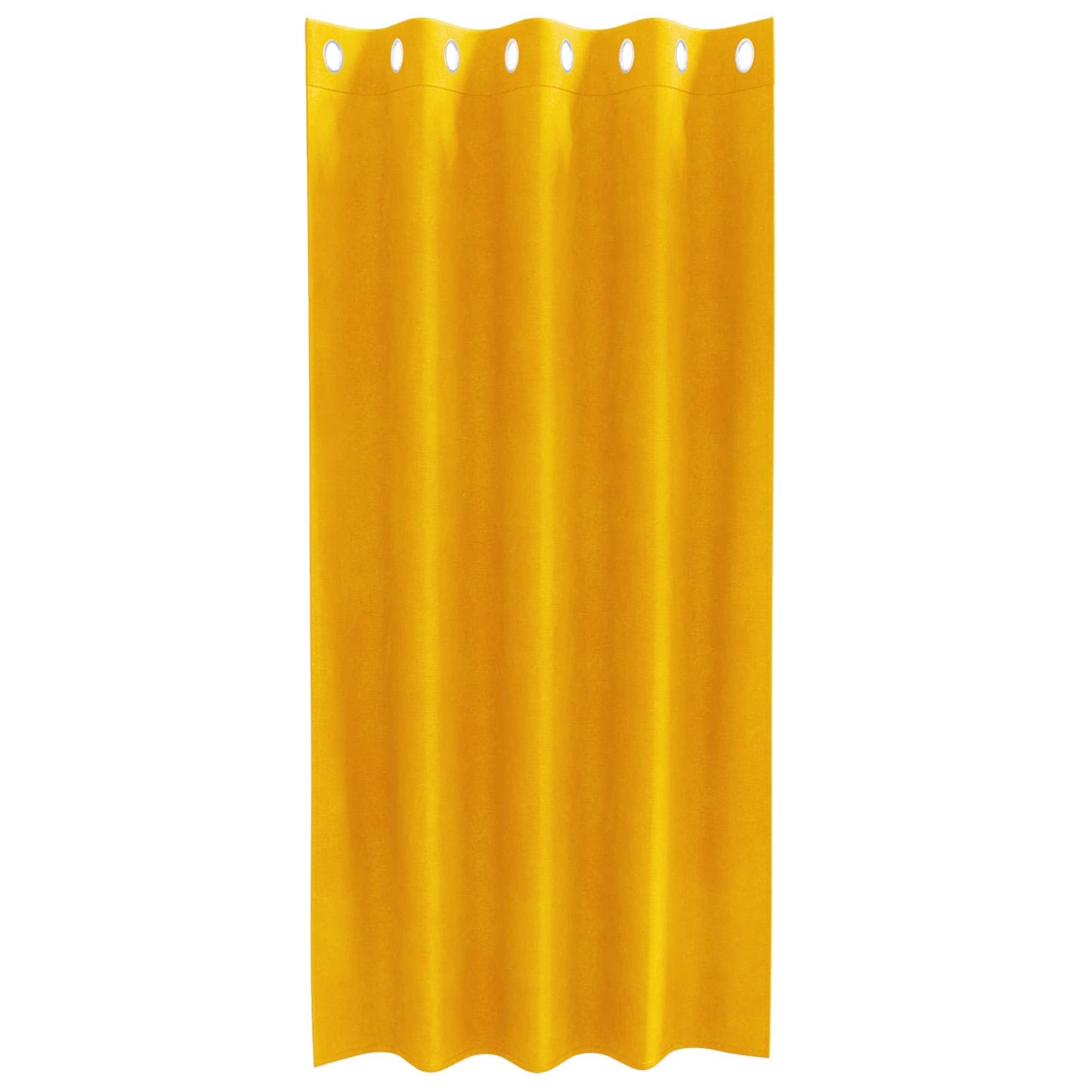 Blackout Curtains 2 pcs Mustard Yellow 140 x 175 cm Velvet