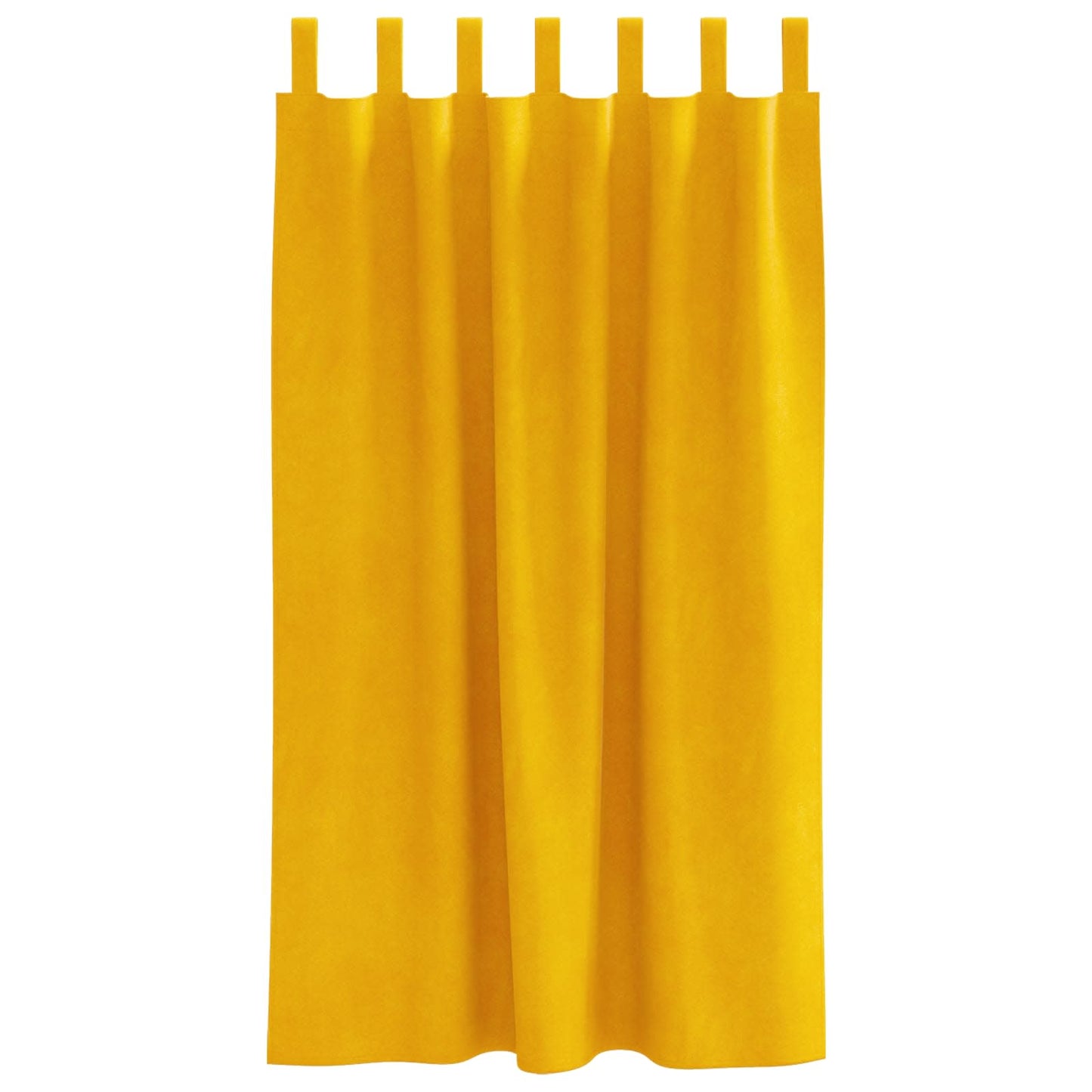 Blackout Curtains 2 pcs Mustard Yellow 140 x 175 cm Velvet