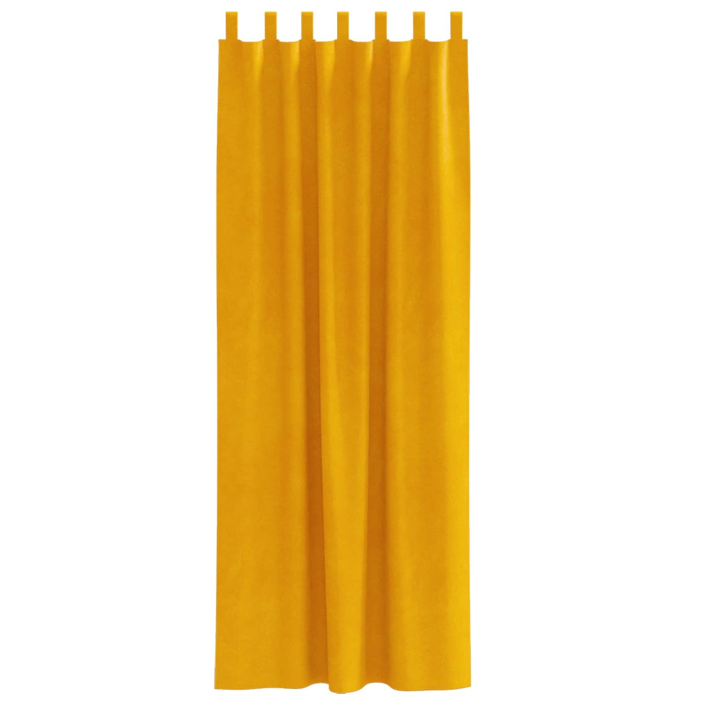 Blackout Curtains 2 pcs Mustard Yellow 140 x 225 cm Velvet