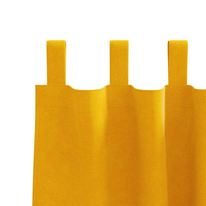 Blackout Curtains 2 pcs Mustard Yellow 140 x 260 cm Velvet