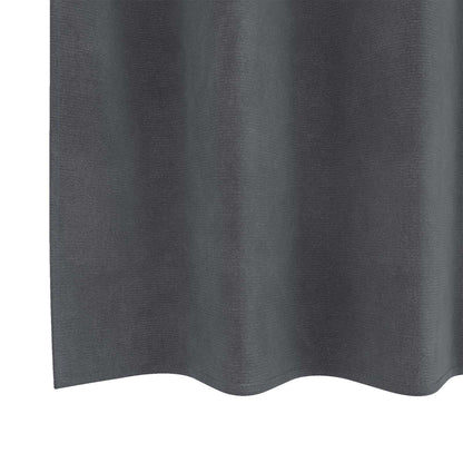 Blackout Curtains 2 pcs Light Grey 140 x 260 cm Velvet