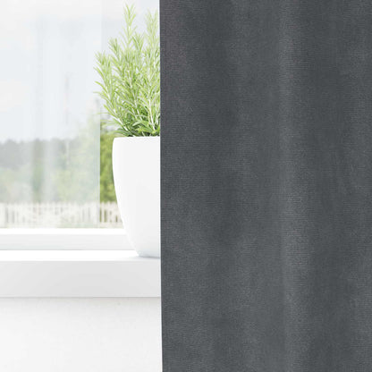 Blackout Curtains 2 pcs Light Grey 140 x 260 cm Velvet