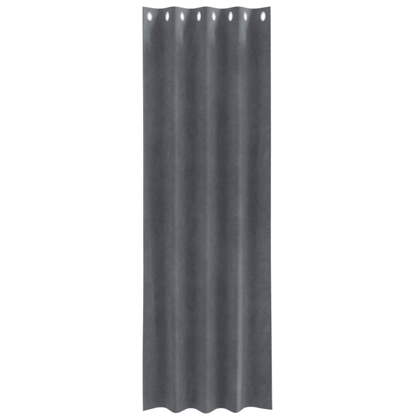 Blackout Curtains 2 pcs Light Grey 140 x 260 cm Velvet