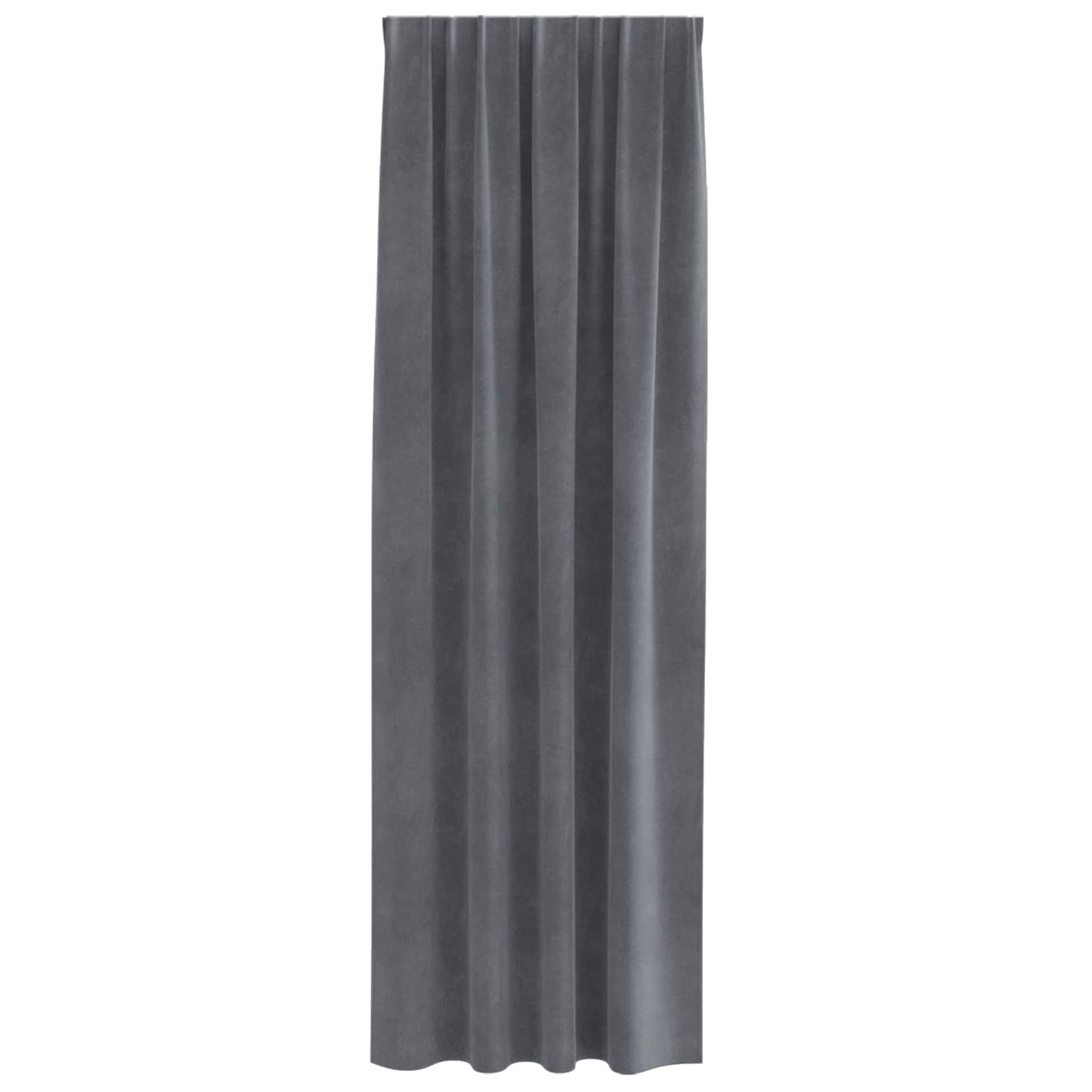 Blackout Curtains 2 pcs Light Grey 140 x 245 cm Velvet