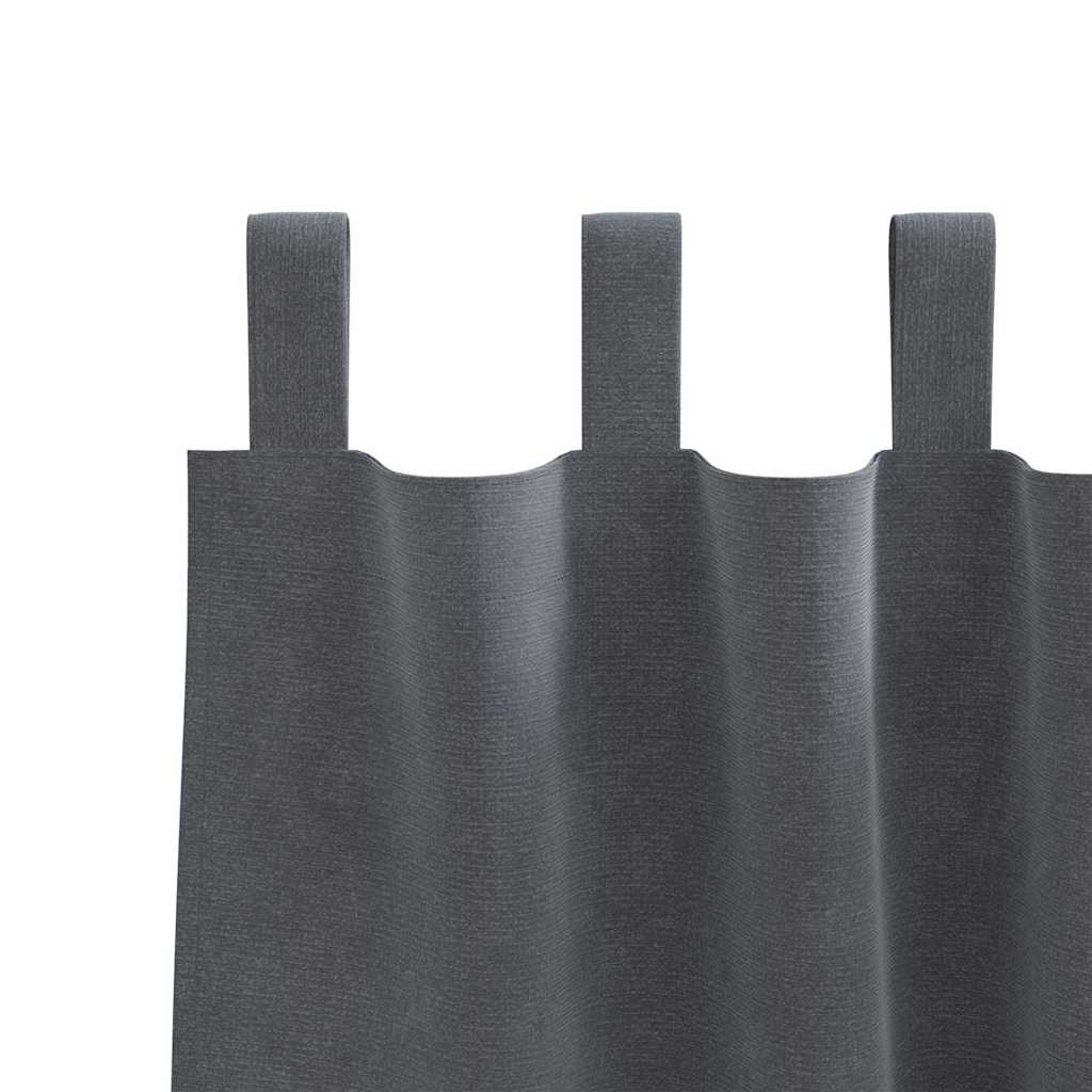 Blackout Curtains 2 pcs Light Grey 140 x 245 cm Velvet
