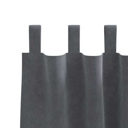 Blackout Curtains 2 pcs Light Grey 140 x 245 cm Velvet