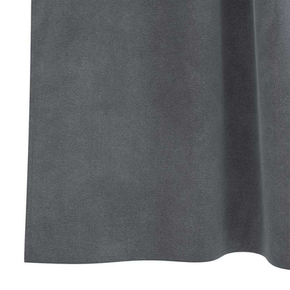 Blackout Curtains 2 pcs Light Grey 140 x 245 cm Velvet