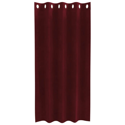 Blackout Curtains 2 pcs Wine Red 140 x 175 cm Velvet