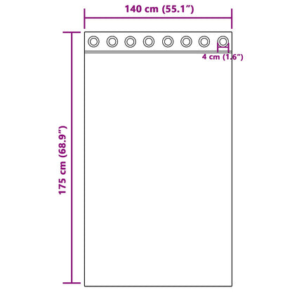 Blackout Curtains 2 pcs Wine Red 140 x 175 cm Velvet