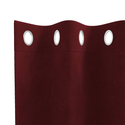 Blackout Curtains 2 pcs Wine Red 140 x 225 cm Velvet