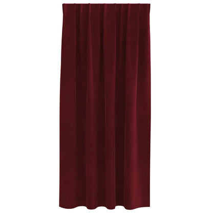 Blackout Curtains 2 pcs Wine Red 140 x 175 cm Velvet