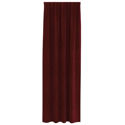 Blackout Curtains 2 pcs Wine Red 140 x 225 cm Velvet