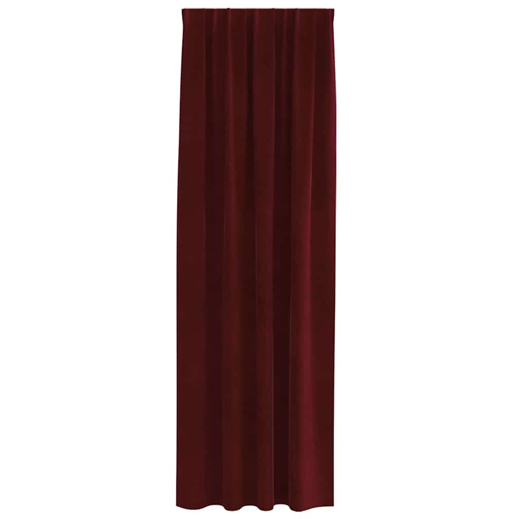 Blackout Curtains 2 pcs Wine Red 140 x 245 cm Velvet