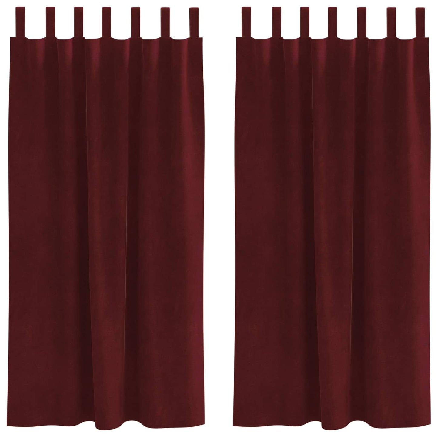 Blackout Curtains 2 pcs Wine Red 140 x 175 cm Velvet
