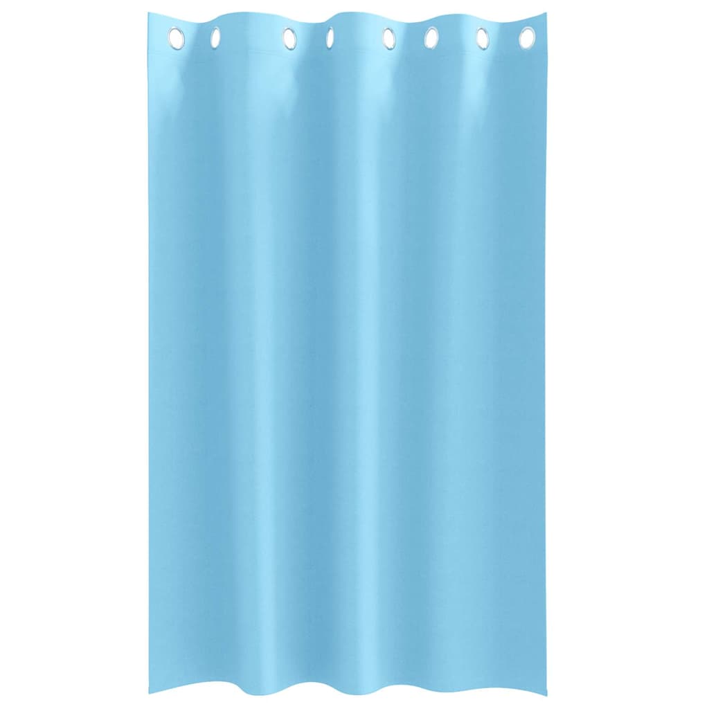Blackout Curtains with Rings 2 pcs Light Blue 175 x 140 cm